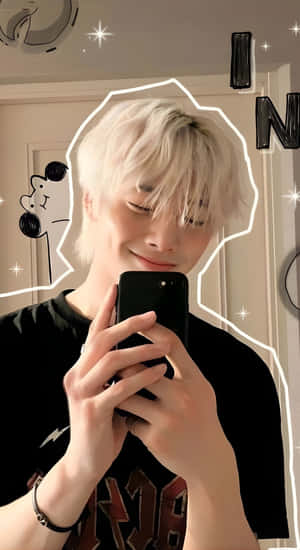 I N Stray Kids Selfie Wallpaper