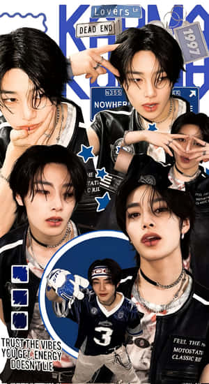 I N Stray Kids Style Wallpaper