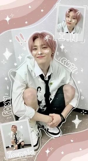 I N Stray Kids Style Wallpaper