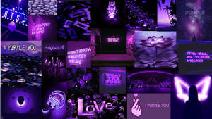 I Purple You Collage Pictures Wallpaper