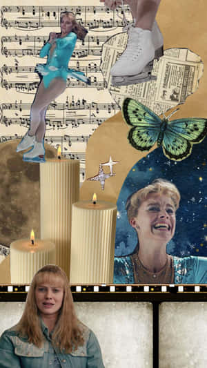 I Tonya Collage Artistic Representation Wallpaper