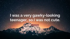 I Was A Gawky Teenager Wallpaper