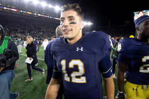 Ian Book Notre Dame Quarterback Wallpaper