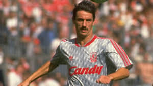 Ian Rush Football Run Liverpool Fc Photo Wallpaper