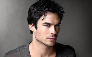 Ian Somerhalder Dark Vignette Background Wallpaper