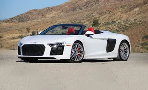 Ibis White Audi R8 Spyder Wallpaper