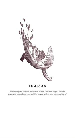 Icarus Falling From Sky Wallpaper
