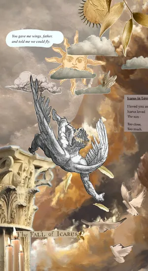 Icarus Falling From Sky Wallpaper