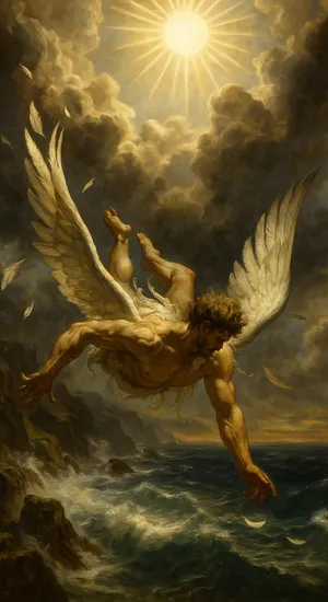 Icarus Falling From Sky Wallpaper