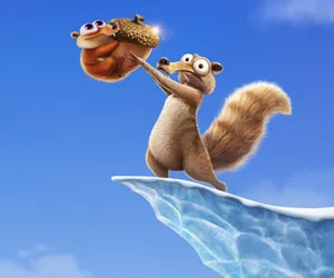 Ice Age Dawn Of The Dinosaurs Scrat With Acorn Wallpaper