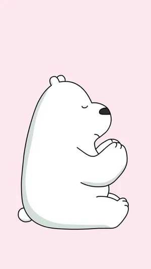 Ice Bear Cartoon Praying Wallpaper