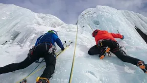 Ice Climbing 1920 X 1080 Wallpaper Wallpaper
