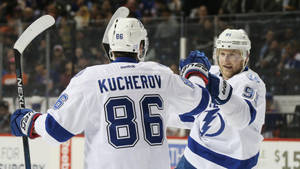 Ice Hockey Players Nikita Kucherov And Steven Stamkos Wallpaper