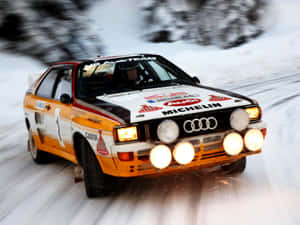 Ice Racing Thrills On A Frozen Lake! Wallpaper