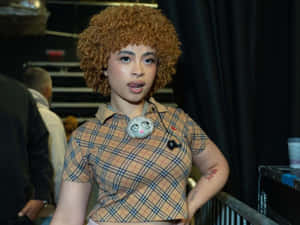 Ice Spice Backstage Event Wallpaper