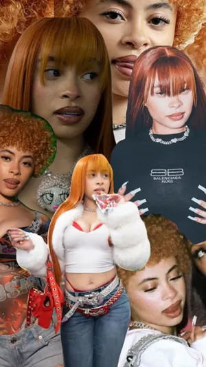 Ice Spice Collage Aesthetic.jpg Wallpaper