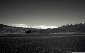 Iceland Black And White Wallpaper