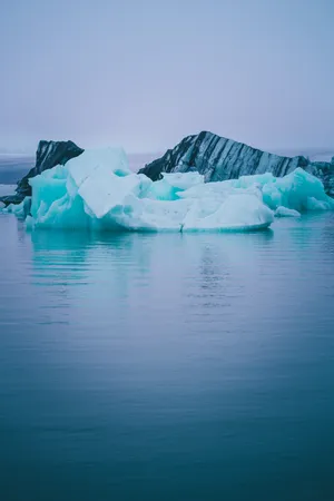 Iceland Iceberg In The Sea Wallpaper