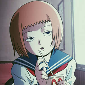 Ichi Mezato Posing Confidently. Wallpaper