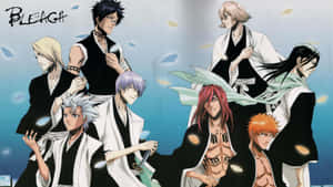 Ichigo And His Friends Battle Hollows In The Thousand-year Blood War Arc Wallpaper