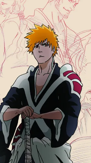 ____ Ichigo And Hollow Ichigo Face Off In The Climactic Fight Of The Bleach Thousand-year Blood War Arc. Wallpaper