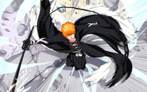 Ichigo Kurosaki Fights In The Thousand-year Blood War Arc Wallpaper