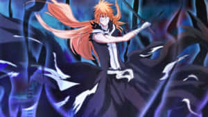 Ichigo Kurosaki In Action - Bleach 4k Wallpaper Wallpaper