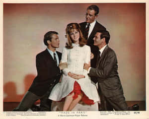 Iconic Actor Richard Crenna On The Set Of One Of His Movies Wallpaper