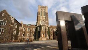 Iconic Alumni Memorial Building At Lehigh University Wallpaper