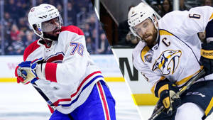 Iconic Defenders: Shea Weber And Pk Subban On Ice Wallpaper