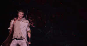 Iconic Devil May Cry Characters In Action Wallpaper