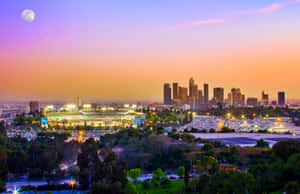 Iconic Dodgers Stadium Shines Wallpaper