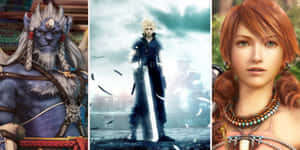 Iconic Final Fantasy Characters Gathered Together Wallpaper