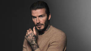 Iconic Football Star David Beckham As A Tudor Ambassador Wallpaper