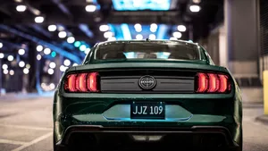 Iconic Ford Mustang Bullitt In Classic Green Wallpaper