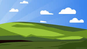 Iconic_ Green_ Hill_and_ Blue_ Sky Wallpaper