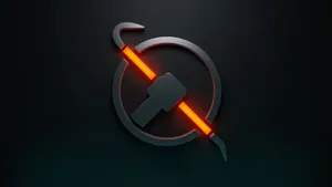 Iconic Half-life Crowbar Gaming Logo Wallpaper