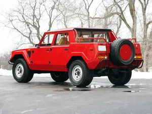 Iconic Lamborghini Lm002 In All Its Rugged Glory Wallpaper