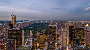 Iconic Manhattan Skyline Of New York City Wallpaper