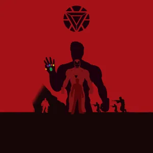 Iconic Marvel Characters In Minimalist Style Wallpaper