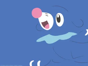 Iconic Pink Nose Of Popplio Wallpaper