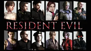 Iconic Resident Evil Characters In Action Wallpaper
