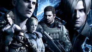Iconic Resident Evil Characters In Action Wallpaper