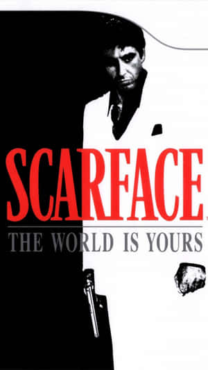 Iconic Scarface Display - Portray Your Phone's Intense Side Wallpaper