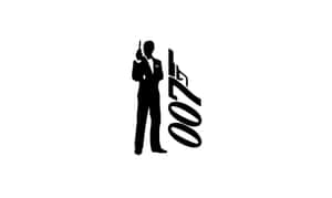 Iconic Spy Silhouette James Bond Wallpaper