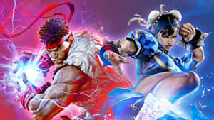 Iconic Street Fighter Characters Assembled For An Epic Battle Wallpaper