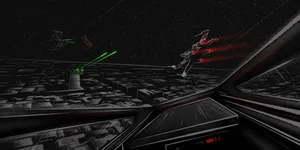 Iconic Trench Run From The Popular Movie 'star Wars' Wallpaper