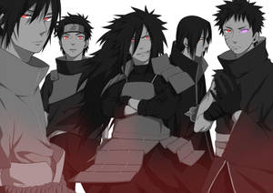 Iconic Uchiha Clan Members Wallpaper