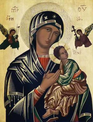 Iconof Maryand Child Jesus Wallpaper