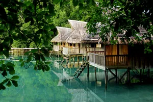 Idyllic Beach Houses Wallpaper